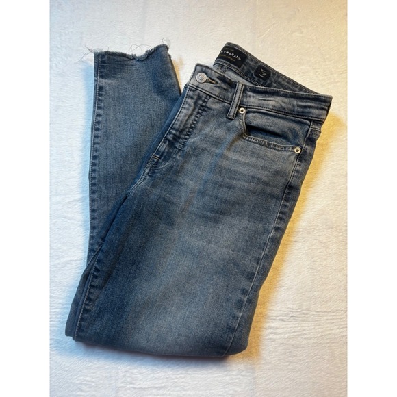 Lucky Brand Bootcut Jeans Women's Size 10/26 Ankle Faded Raw Hem - Picture 1 of 10